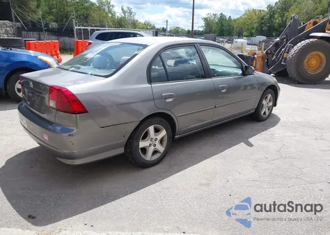 2004 Honda Civic Ex z USA, uszkodzony, nr VIN 2HGES26794H507093